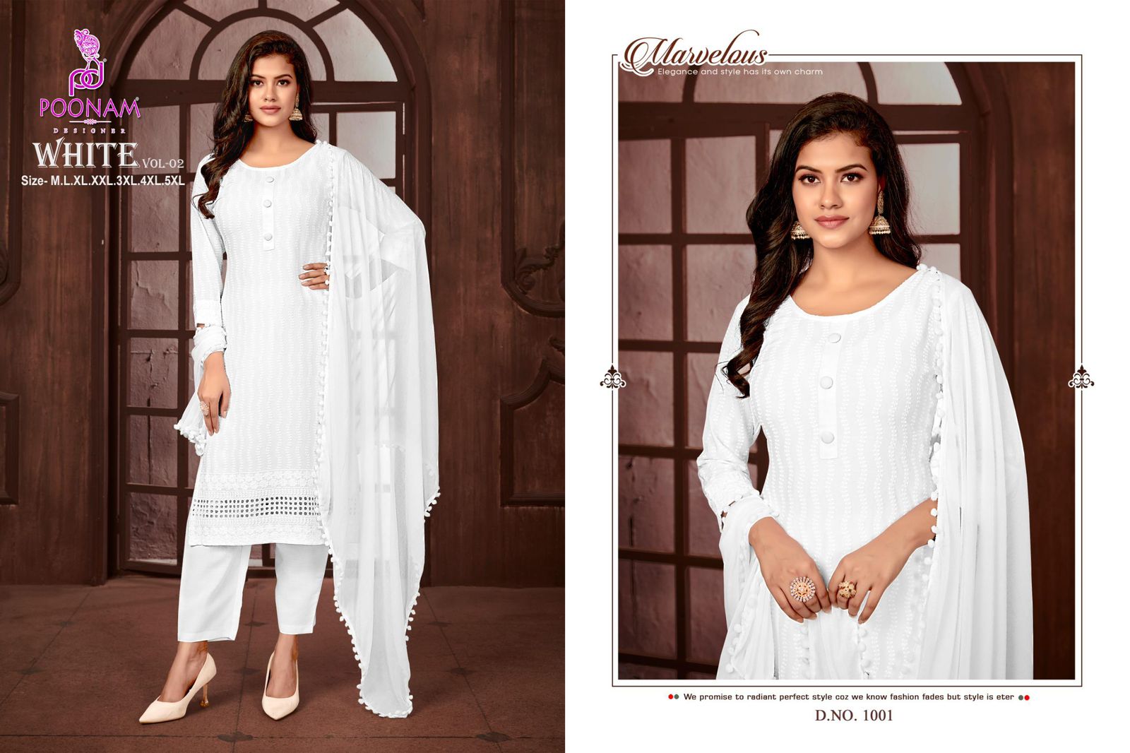 POONAM DESIGNER white vol-2